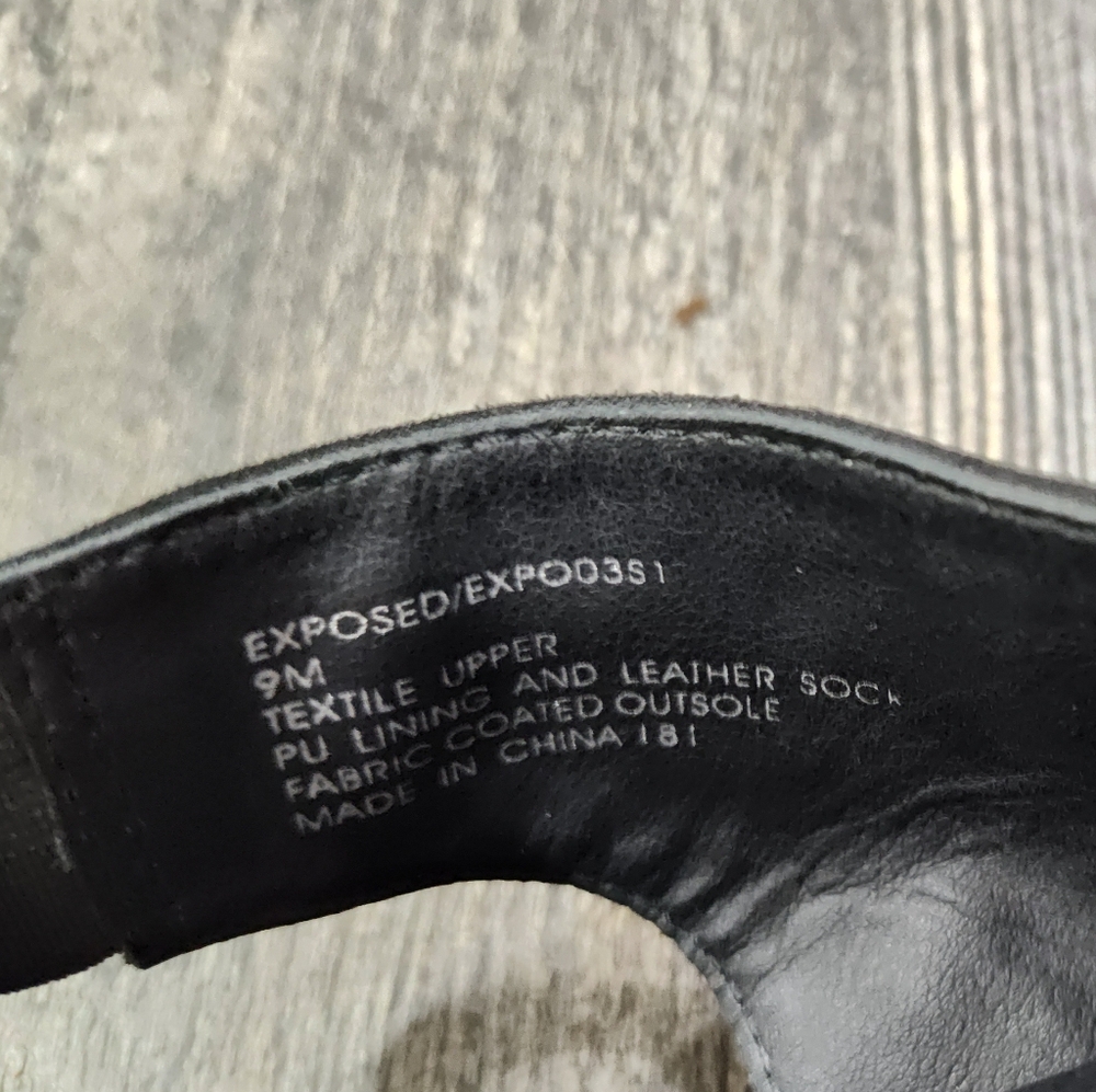 Steve Madden Women's Suede Peep Toe Slingback Heels, Black, Size 9M - Picture 5 of 7